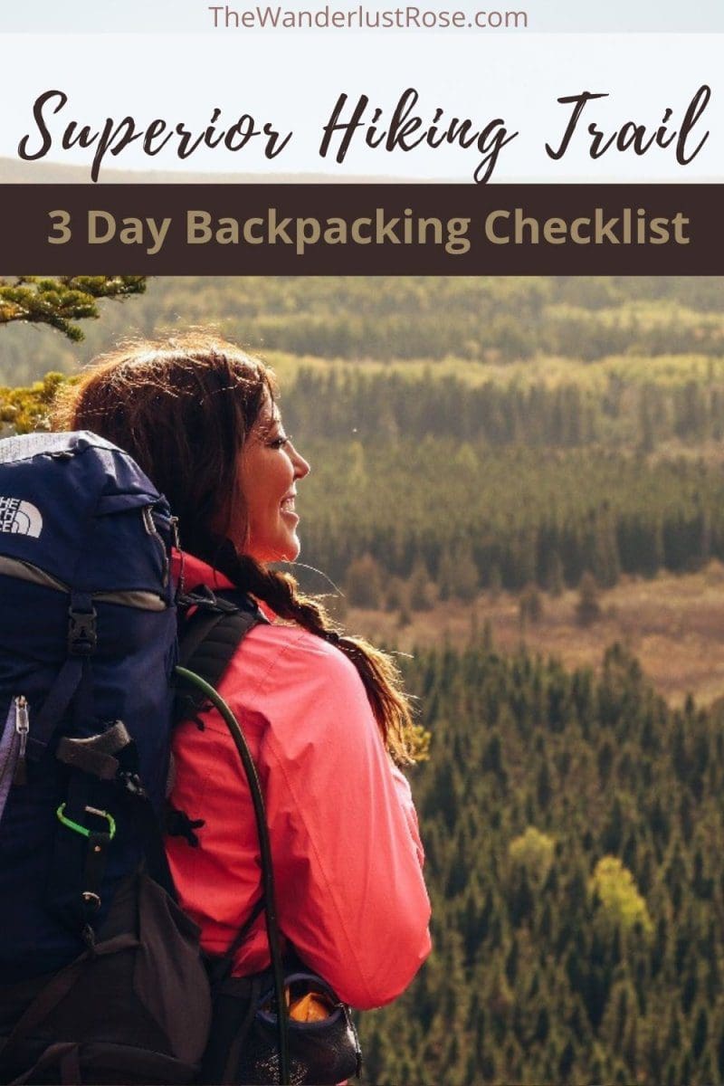 Superior Hiking Trail Backpacking Checklist: Everything You Need for 3 ...
